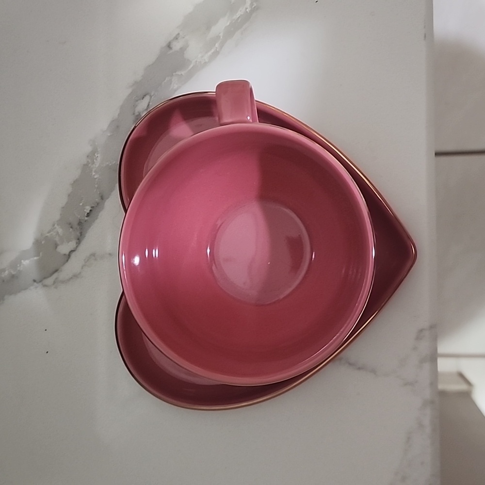 Coco & Lola Valentine's Cup & Saucer Heart